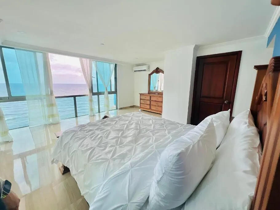 Lägenhet Beach Front Penthouse In Exclusive Tower Santo Domingo